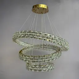 Люстра Linisoln 7896-80*60*40 метал, кришталь, LED, 110 Вт, 60-130 см, освітлювана площа 20-22 кв. м, пульт dimmer - мініатюра 2