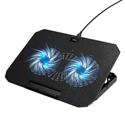 Підставка - вентилятор - кулер для ноутбука HOCO GA4 Jade 12-17 RGB - мініатюра 2