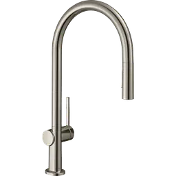 Змішувач Hansgrohe Talis M54 210 2jet кухонний з витяжним виливом Stainless Steel 72800800 Нержавіюча сталь