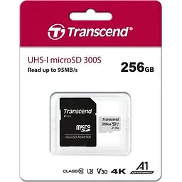 Карта пам'яті Transcend 256GB microSDXC class 10 UHS-I (TS256GUSD300S-A) - мініатюра 3