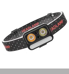 Налобний ліхтар XPRO 2069 з LED діодами XPG White, XPG Yellow та 5 SMD червоними, сенсорним керуванням, Li-Ion акумулятором, зарядкою USB Type-C (47463-2069_171)