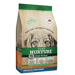 Сухий корм для собак середніх та великих порід Pure Nurture Daily Power of 3 Lamb with Barley Adult з ягням та ячменем 12.5 кг
