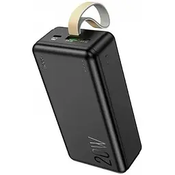 Зовнішній акумулятор Hoco Tacker Power Bank J87B 30000mAh чорний - мініатюра 3