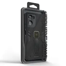 Чехол для Motorola G06 4G/G06 Power 4G, Proover, черный, с подставкой и магнитом, противоударный, ударопрочный, бронированный, панель-накладка, защита всего корпуса, термополиуретан (TPU) + поликарбонат (PC), ArmorStandart (ARM89063) - мініатюра 3