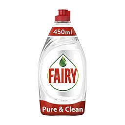 Засіб для ручного миття посуду Fairy Pure & Clean 450 мл (8001090837424)