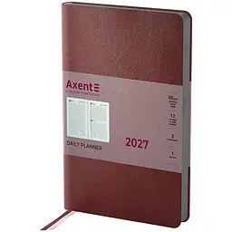 Щоденник Axent 2027 Partner Soft Muse 145x210 мм бордовий (8827-27-1-A)