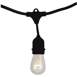 Гірлянда LED Light Edison Solar вулична з ретро лампами 15 шт. на сонячній батареї - мініатюра 2