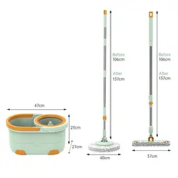 Швабра з віджимом та відром Magician Spin Mop (CM002) - мініатюра 6