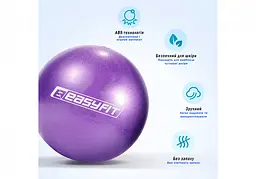 М'яч для пілатеса EasyFit 25 см фіолетовий - мініатюра 5