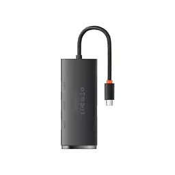 Концентратор Baseus USB-C to 4xUSB 3.0 0.25m black (WKQX030301) - мініатюра 2