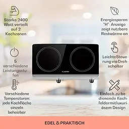Електрична плита Klarstein Cookbuddy 2400W (10035704) - мініатюра 2