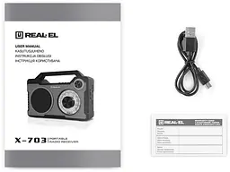 Радіоприймач REAL-EL X-703 Black (EL121800002) - мініатюра 9