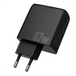 Зарядний пристрій Proove Shot GaN 67 W (2 Type-C + 1 USB) чорний (WCSG67120001) - мініатюра 4