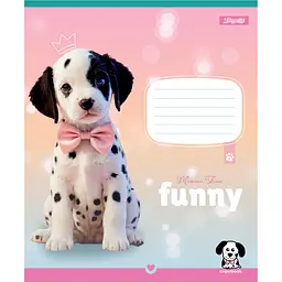 Набір зошитів 1 Вересня Funny Pets А5 в косу лінію 12 аркушів 25 шт. (768210) - мініатюра 2