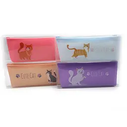 Пенал силіконовий Cute Cat, 20x8x3.5 см, PVC, 805-16P (В асортименті) - мініатюра 3