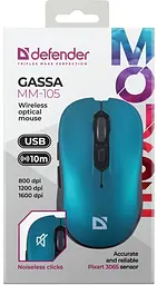 Комп'ютерна миша Defender Gassa MM-105 52102 teh0022088 - мініатюра 5