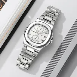 Наручний годинник чоловічий 2423SISI Silver Skmei acs0029926 - мініатюра 4