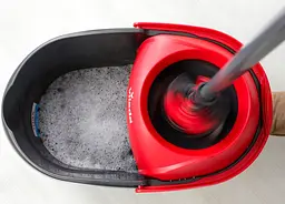 Набір для прибирання Vileda Ultramax XL Turbo – плоска швабра, телескопічна ручка, система зливу у відрі 163427 - мініатюра 4