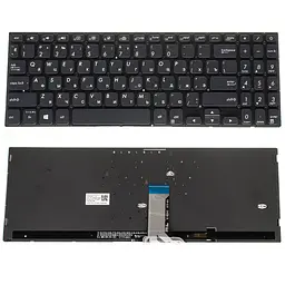 Клавіатура для ноутбука ASUS (X530 series) rus чорний без фрейма підсвічування клавіш