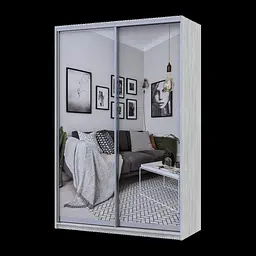 Шафа купе Doros Сіті Лайт Сосна Натті 2 Дзеркала 150х60х225 (80736514)