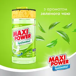 Засіб для миття посуду Maxi Power Зелений чай, 1 л - мініатюра 5