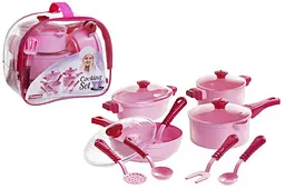 Набір посуду "Cooking Set" 9 предметів рожевий 1726 - мініатюра 2