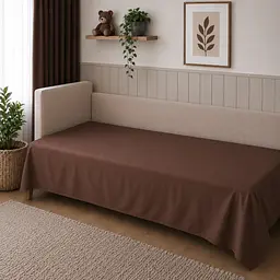 Дитяча постільна білизна MIRSON JUNIOR фланель Brown 150х220см (2200012801796) - мініатюра 7