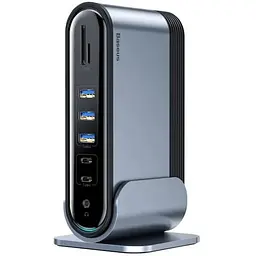 Хаб-концентратор Baseus Working Station Type-C Hub док-станція CAHub-BG0G