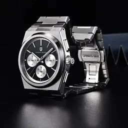 Наручний годинник чоловічий PD-1761 Silver-Black Pagani Design acs0031193 - мініатюра 2