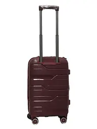 Валіза маленька S поліпропілен Milano bag 0306 56×35×24см 33л Бордова - мініатюра 3