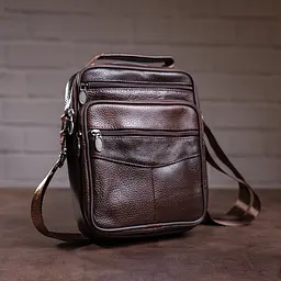 Чоловіча шкіряна сумка Vintage 22,5х18,5х5 см sum0012794 - мініатюра 3