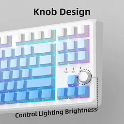 Клавіатура MageGee SKY 87 RGB Wireless Blue Whale Switch White/Blue Gradient (6971969728509) [164307] - мініатюра 9