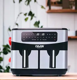 Аерофритюрка двокамерна DMS HF-11S Duo 2400 Вт 11 л - мініатюра 3