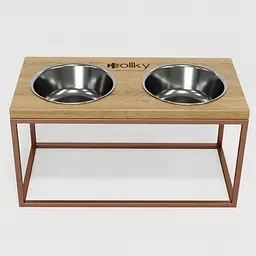 Hollky Base L — миски на підставці для середніх і великих собак (2 × 0,95 л) - мініатюра 3