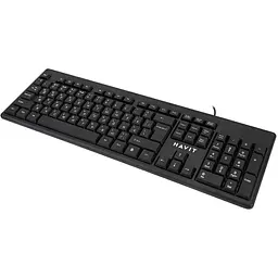 Клавіатура дротова Havit HV-KB2001 USB black (HV-KB2001) - мініатюра 3