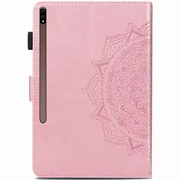 Шкіряний чохол Art Case з візитницею для Samsung Galaxy Tab S7+ Рожевий - мініатюра 2