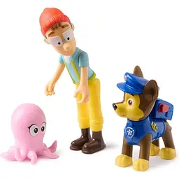 Набір колекційних фігурок Paw Patrol Цуценя-рятівник Гонщик, капітан Палтус  та восьминіг (SM97242/6072992) - мініатюра 3