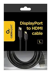 Кабель Cablexpert DisplayPort-HDMI 1 м (CC-DP-HDMI-1M) - мініатюра 5