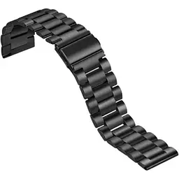 Ремінець DK CDK для Garmin Forerunner 570 42mm 20mm Metal Fitlink Steel Watch Band (012873) (black) - мініатюра 10