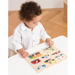 Пазл дерев’яний New Classic Toys Транспорт, 8 частин (10432) - мініатюра 5