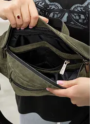Сумка бананка Sambag DistrictDart оливкова 38×21 см (80460419) - мініатюра 7