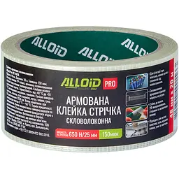 Стрічка армована скловолокном Alloid Pro 48 мм х 20 м напівпрозора (RT-4818) - мініатюра 4