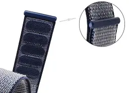 Нейлоновий ремінець Primo для годинника Garmin Vivoactive 3/Vivomove HR/Forerunner 245/645 Navy Blue - мініатюра 2