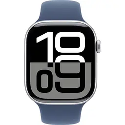 Смарт-годинник Apple Watch Series 10 GPS 46mm Silver Aluminum Case with Denim Sport Band M/L (MWWM3) [114975] - мініатюра 2