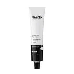 Балансувальна глиняна маска для обличчя Balancing Clay Mask RE.CARE 45 мл - мініатюра 2