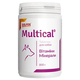 Вітамінно-мінеральна добавка Dolfos Multical для собак 510 таблеток 800 г