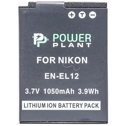 Акумулятор до фото/відео PowerPlant Nikon EN-EL12 (DV00DV1242)