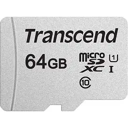 Карта пам'яті Transcend MicroSDXC 64GB 300S class 10 UHS-I + Adapter SD (TS64GUSD300S-A) - мініатюра 2