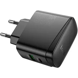 Мережевий зарядний пристрій Hoco CS63A Bright Black PD65W (638470) [163531] - мініатюра 3