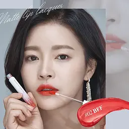 Рідка помада для губ Beauty of Majesty BOM OMG Matt Lip Lacquer #02 BFF 4 г - мініатюра 3